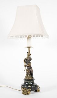 Antique Cherub Table Lamp