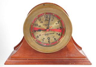 Chelsea U S Maritime Brass Ships Clock  