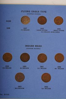 56 Indian Head Cents in No. 9003 Book