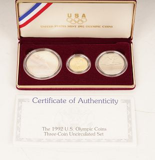 1992 US Olympic Proof Gold Silver Coins