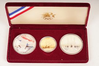 US Olympic $10 Gold Eagle Proof 2 Silver Coins