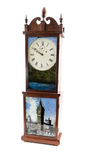 Antique Mahogany Shelf Clock