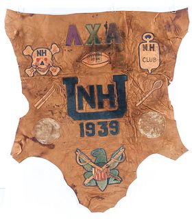 UNH Fraternal Leather Banner