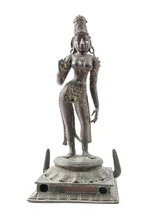 Indian Bronze Statue of Parvati