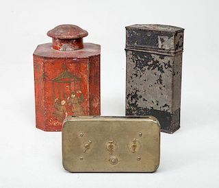 Group of Four Metal Articles