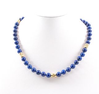 Lapis Lazuli & 14K Gold Necklace