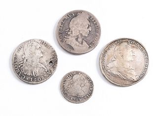 Group of Four World Silver Coins