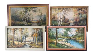 4 Paintings - Frederick Matzow