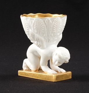 Dagoty French First Empire Porcelain Open Salt