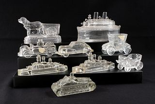 9 Glass Candy Dishes / Knick Knacks