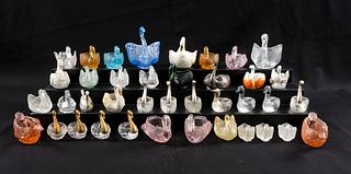 39 Figural Swan Open Salts and Knick Knacks