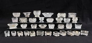 Large Lot of 100 Glass Open Salts