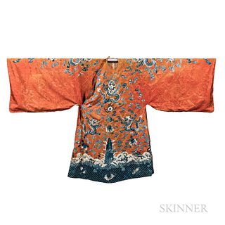 Embroidered Semi-official Wedding Robe