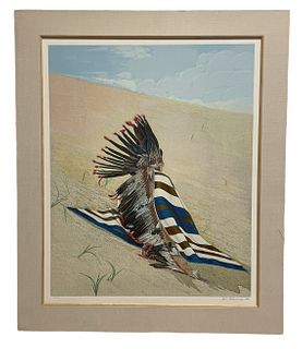 JACK SILVERMAN signed numbered Indian Chief Serigraph