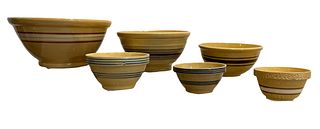 Collection 6 Stoneware Kitchen Bowls 
