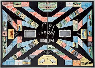 Parker Bros. Inc.: Society or High-Hat, A Game- of Course Boxed Board Game