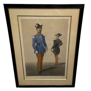 Imperial Guard Lithograph in frame 