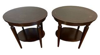 SOUTH CONE TRADING Pair Neoclassic Style End Tables 