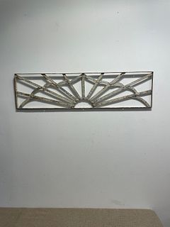 Original French Art Deco Metal Architectural Panel #2