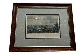 Hand Colored Steel Engraving of Brooklyn New York 