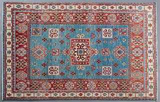 Uzbek Shirvan Carpet, 4' x 6'.