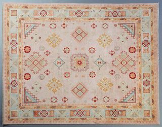 Uzbek Kazak Carpet, 8' 8 x 9' 8.