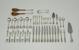 Gorham Lily of The Valley Partial Sterling Flatware.