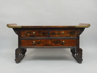 Oriental Altar Style Table Top Chest.