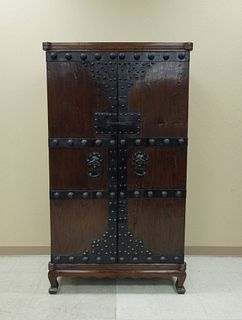 Chinese Hardwood 2-Door Cabinet.