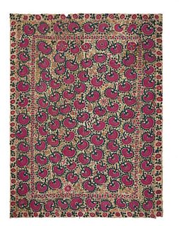 Antique Suzani Textile, 6’2” x 7’11”