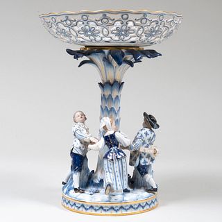 Meissen Porcelain Figural Tazza