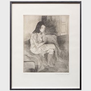 Raphael Soyer (1899-1987): Seated Woman