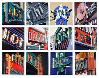A COMPLETE SUITE OF SCREEN PRINTS BY ROBERT COTTINGHAM (AMERICAN B. 1935)
