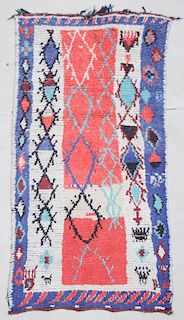 Moroccan Pile Carpet: 3'8" x 6'7" (112 x 201 cm)