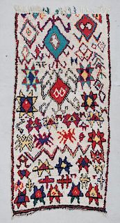 Moroccan Pile Carpet: 3'9" x 7'5"