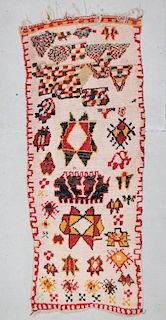 Moroccan Pile Carpet: 3'6" x 8'4" (107 x 254 cm)