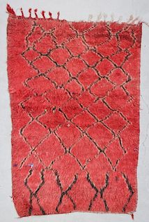 Moroccan Pile Carpet:  4'9" x 6'10" (145 x 208 cm)