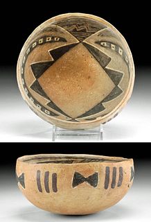 Ancestral Puebloan Mogollon Polychrome Bowl