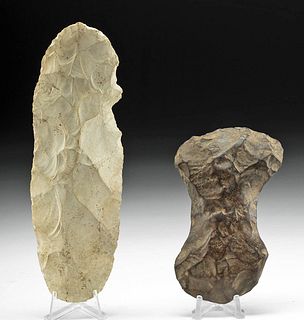 2 Archaic Native American Woodland Stone Tools