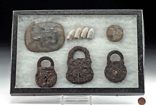 19th C. American Civil War Metal Artifacts (9 pcs)