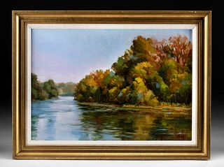 Bob Rohm Painting "Ingram River" (1990s)