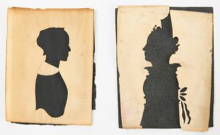 Pair of Paper Silhouettes