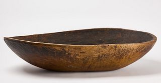 Early Monumental Carved Bowl