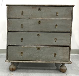 William and Mary Blanket Chest with Two Drawers