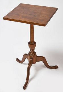 Queen Anne Candle Stand with Square Top