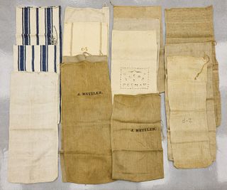 Lot of Early Fabric Bags
