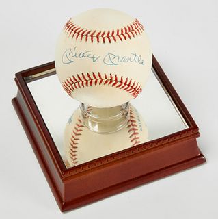 Signed Baseball - Mickey Mantle