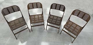 Interesting Set of MCM Steel Folding Chairs