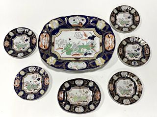 Lot of Ironstone Chinese Style Plates