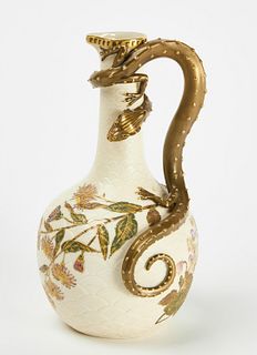 Porcelain Vase with Serpent